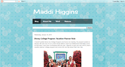 Desktop Screenshot of maddihiggins.com